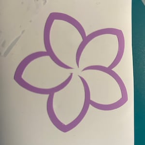 Plumeria Flower - Vinyl Sticker/Decal