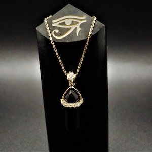 Black Obsidian 14k Gold pendant necklace 925 obsidian mens pendant women’s black obsidian necklace gif empath protection clearing pendant