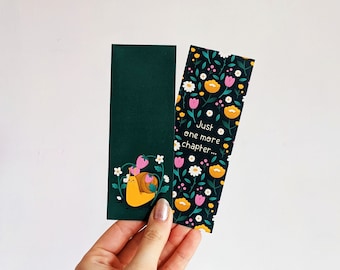 Illustrated Bookmarks, Single or Multipack, Floral Pattern, Strawberry Snail, Blackberry Illustration, Autumnal Pattern, Fig & Pomegranate