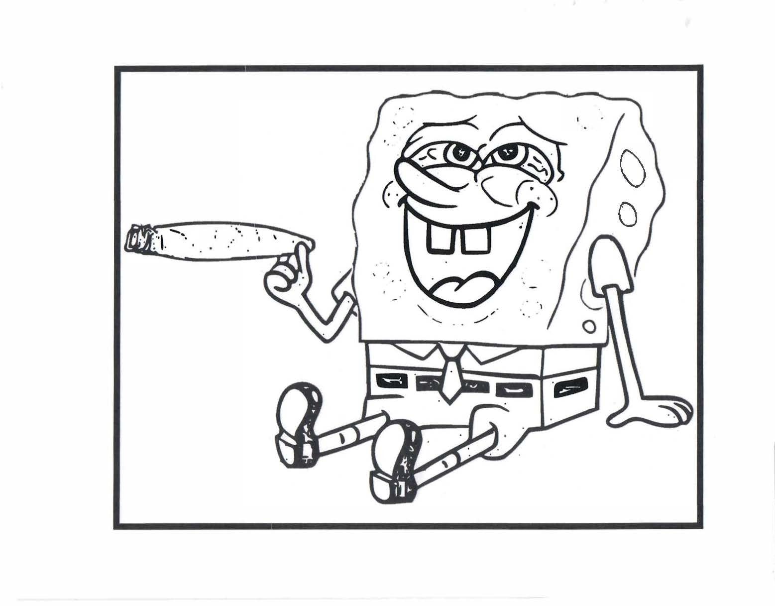 SpongeBob on X: use your phone or print it out – have F.U.N. indoors with  a page from the SpongeBob adult coloring book!    / X