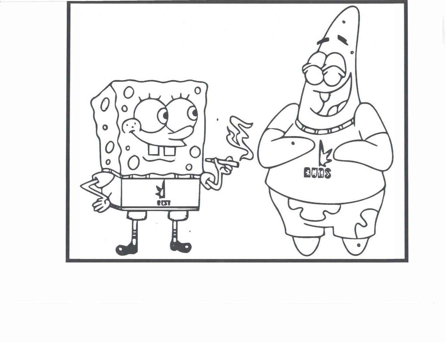 Spongebob Squarepants Stoner Coloring Book: Great Palestine