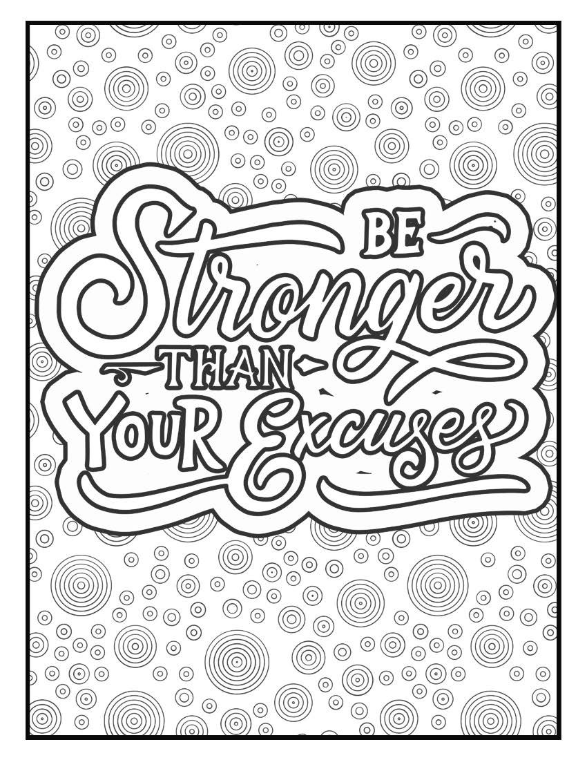 20 - Motivational Coloring Pages - Etsy