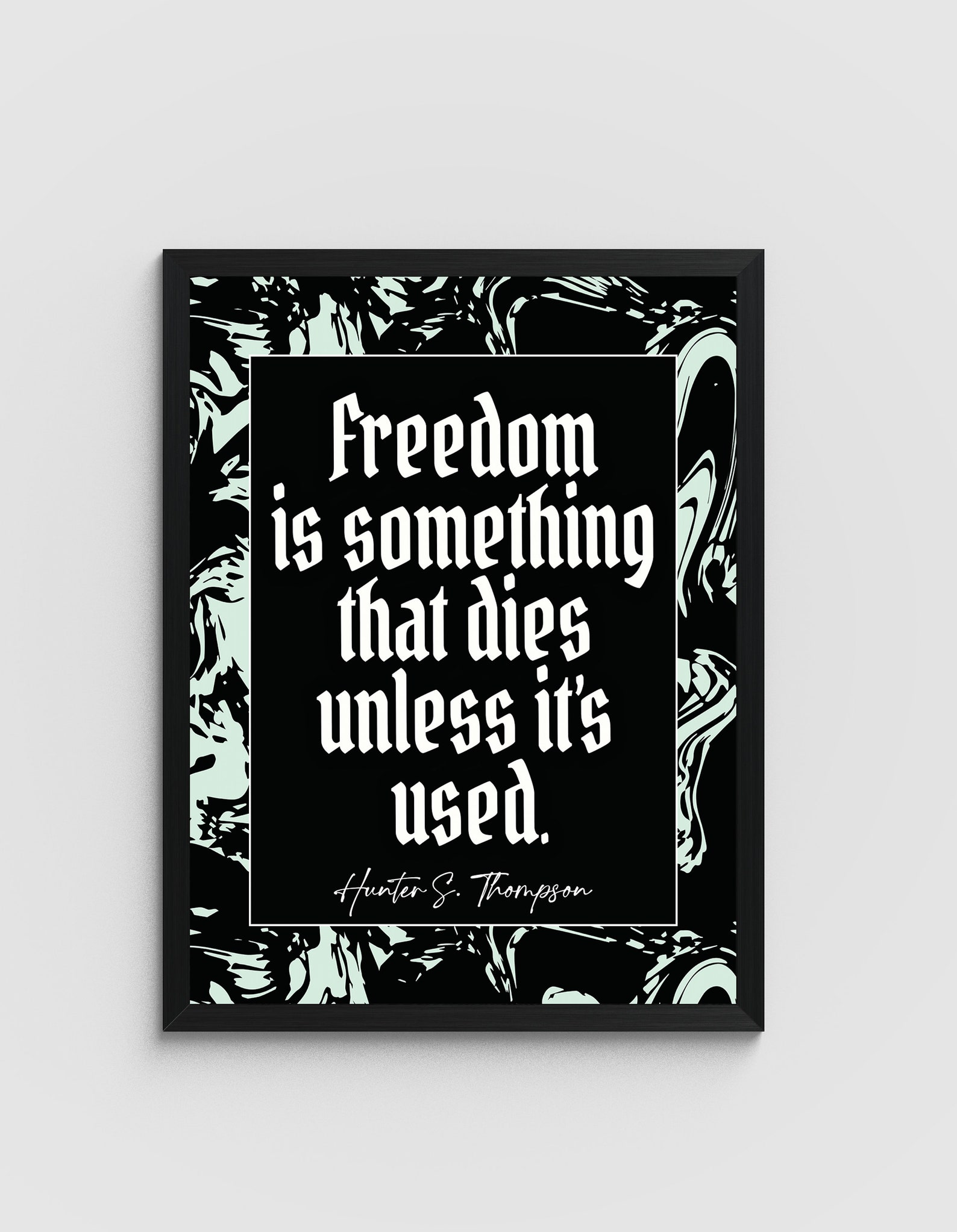 Freedom is something thats Hunter S. Thompson Zitat Kunst/ Etsy.de