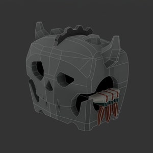 3D Printed Stone Chest: Bokoblin Skull Shape