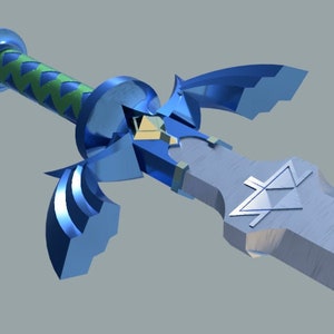 MASTER SWORD From Zelda Breath of the Wild life Size STL Files for 3D  Printing 