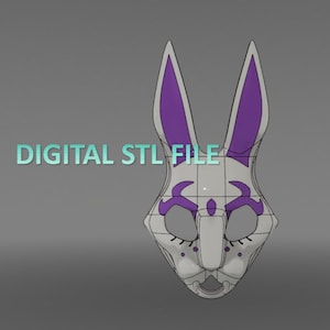 Máscara violeta neón (modelo STL 3D)