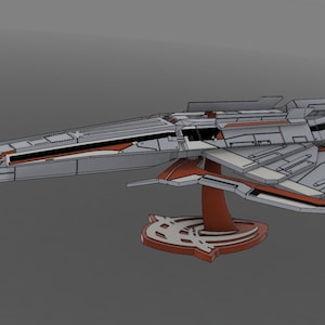 3D Printed Turian Cruiser from Mass Effect