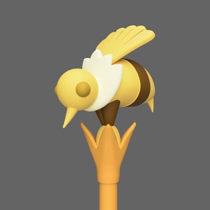 3D Printed Clover Staff Topper