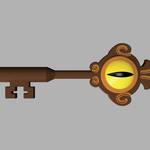 3D Printed Portal Key Necklace from The Owl House
