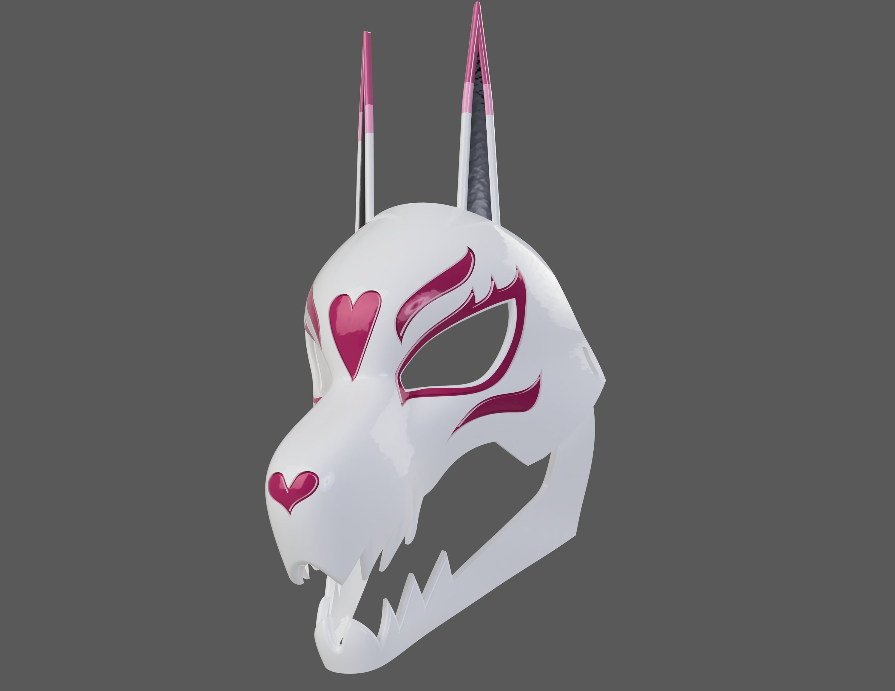 Neon Red Mask STL 3D Model - Etsy UK