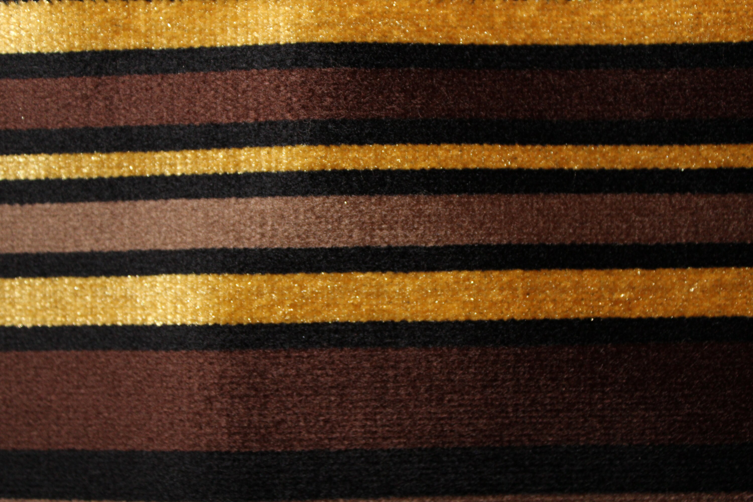 Brown Black and Gold Striped Polyester Fabric/Cloth/Upholstery Etsy