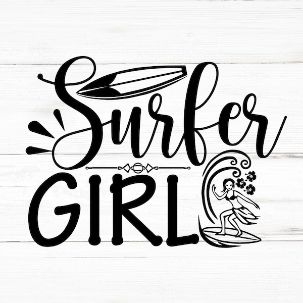 Surfer Girl Svg, Surfer Girl Png, Surfer Girl Bundle, Surfer Girl Designs, Surfer Girl Cricut
