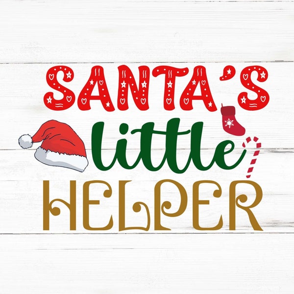 Santa's Little Helper Svg, Santa's Little Helper Png, Santa's Little Helper Bundle, Santa's Little Helper Designs, Thimbles  Cricut