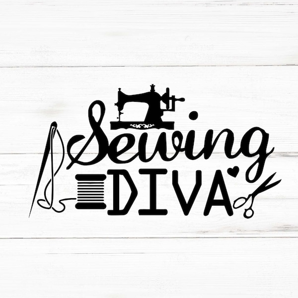 Sewing Diva Svg, Sewing Diva Png, Sewing Diva Bundle, Sewing Diva Designs, Sewing Diva Cricut