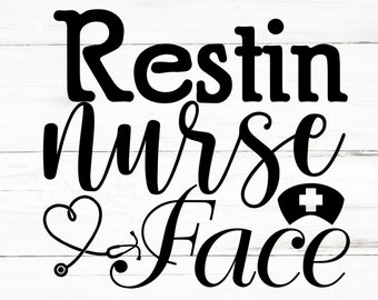 Resting nurse face Svg, Resting nurse face  Png, Resting nurse face design Bundle, Resting nurse face Cricut