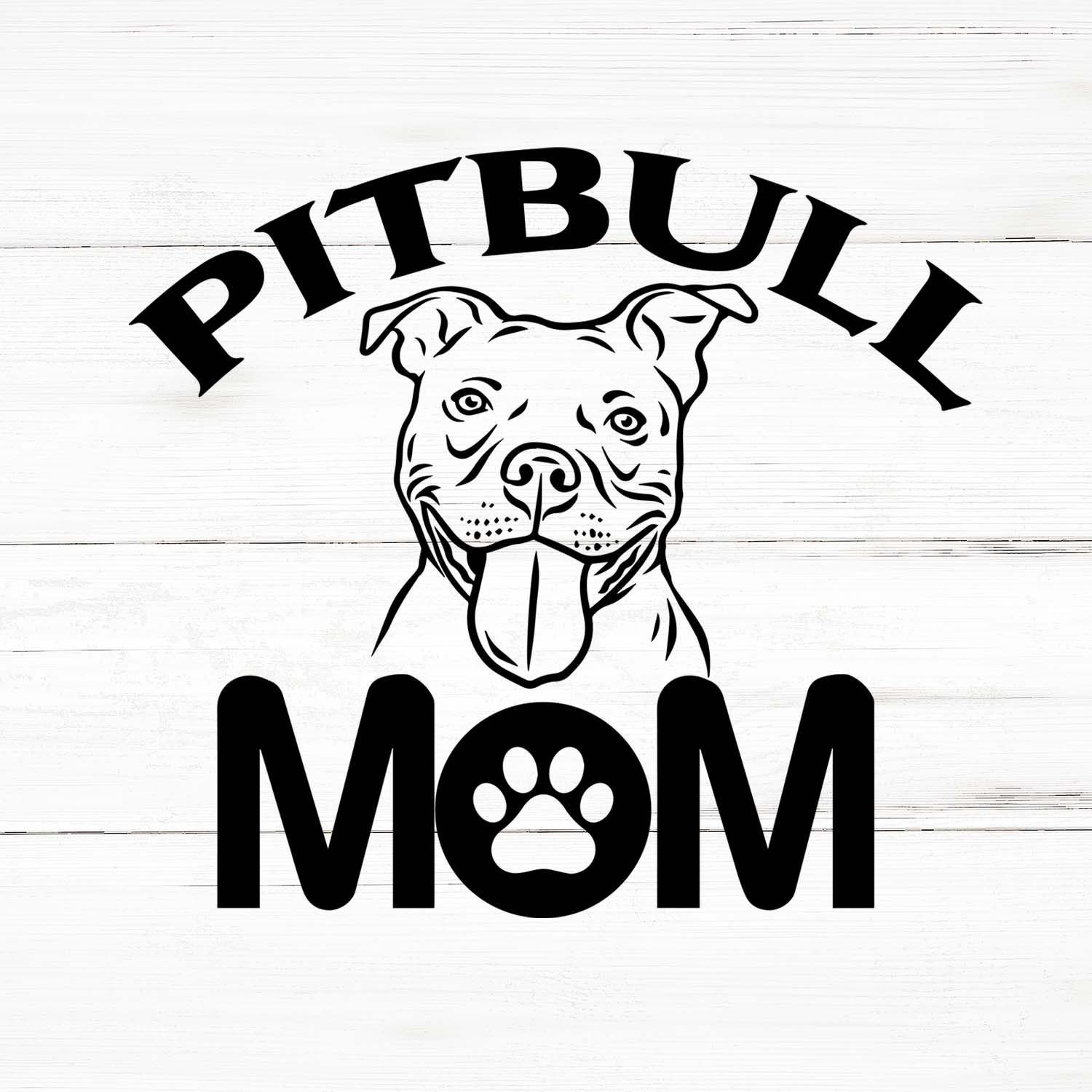 Pitbull Svg Clipart Vector Cricut Pitbull Mom Dad | Porn Sex Picture