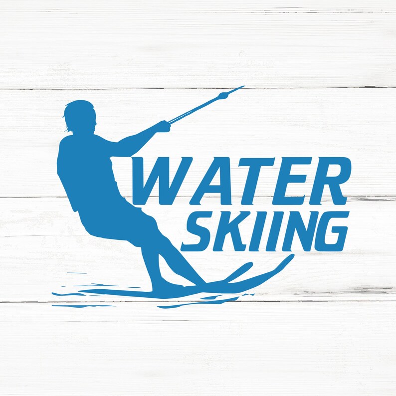 Water Skiing Svg Water Skiing Png Water Skiing Bundle Water Etsy