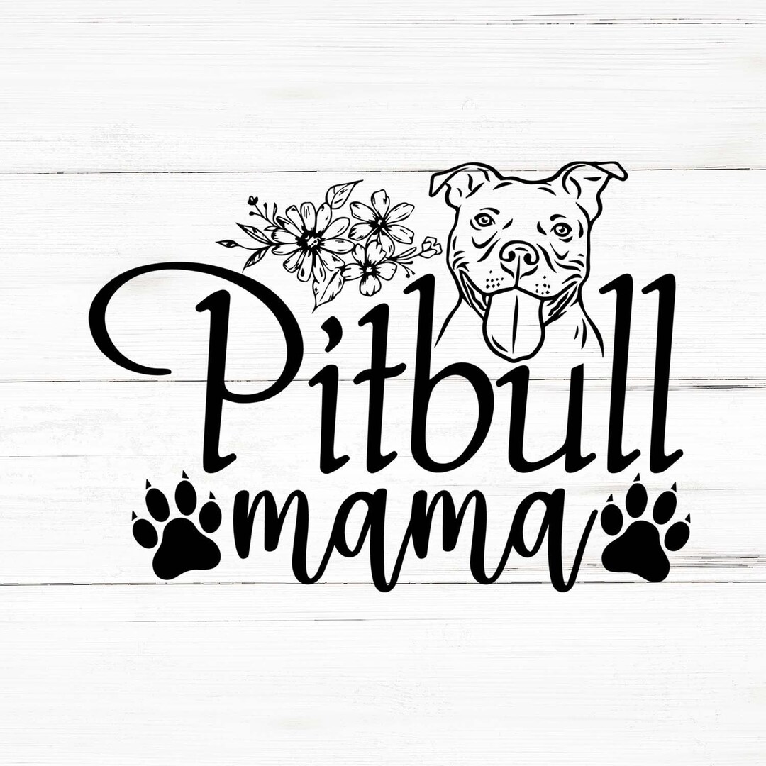 Pitbull mamá Svg Pitbull mamá Png Pitbull mamá Bundle - Etsy México