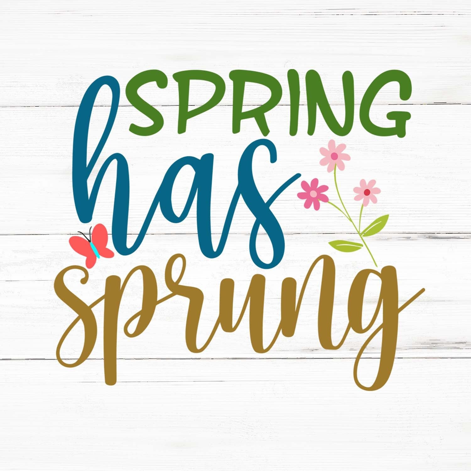 Spring Has Sprung Svg, Spring Has Sprung Png, Spring Has Sprung Bundle,  Spring Has Sprung Designs, Spring Has Sprung Cricut 