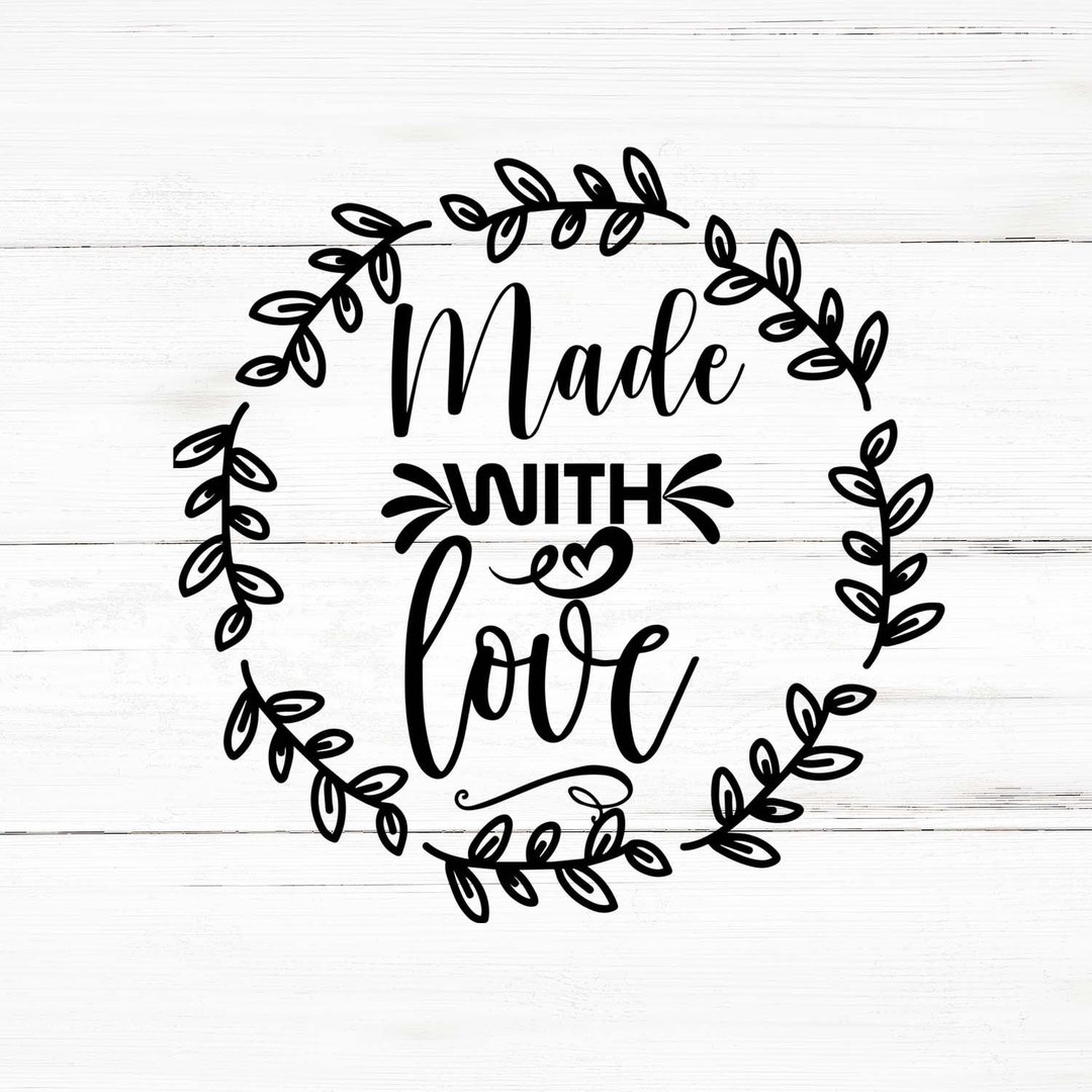 Made With Love Svg, Made With Love Png, Made With Love Bundle, Made