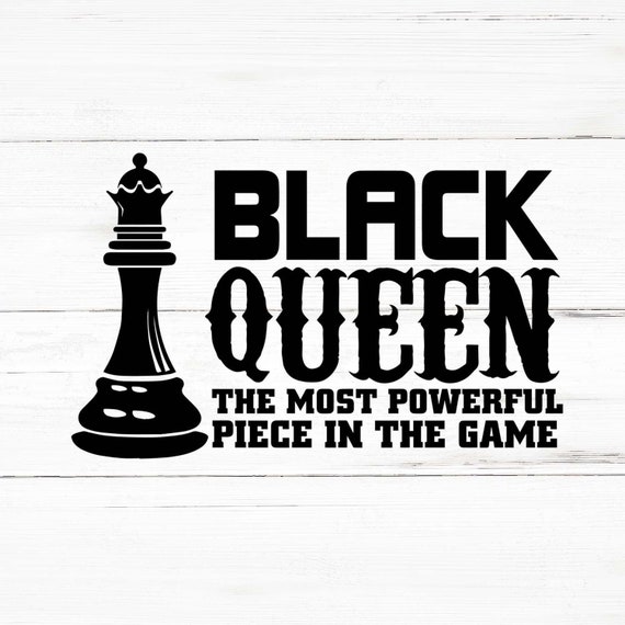 Black Queen The Most Powerful Piece In The Game Chess Canvas Print