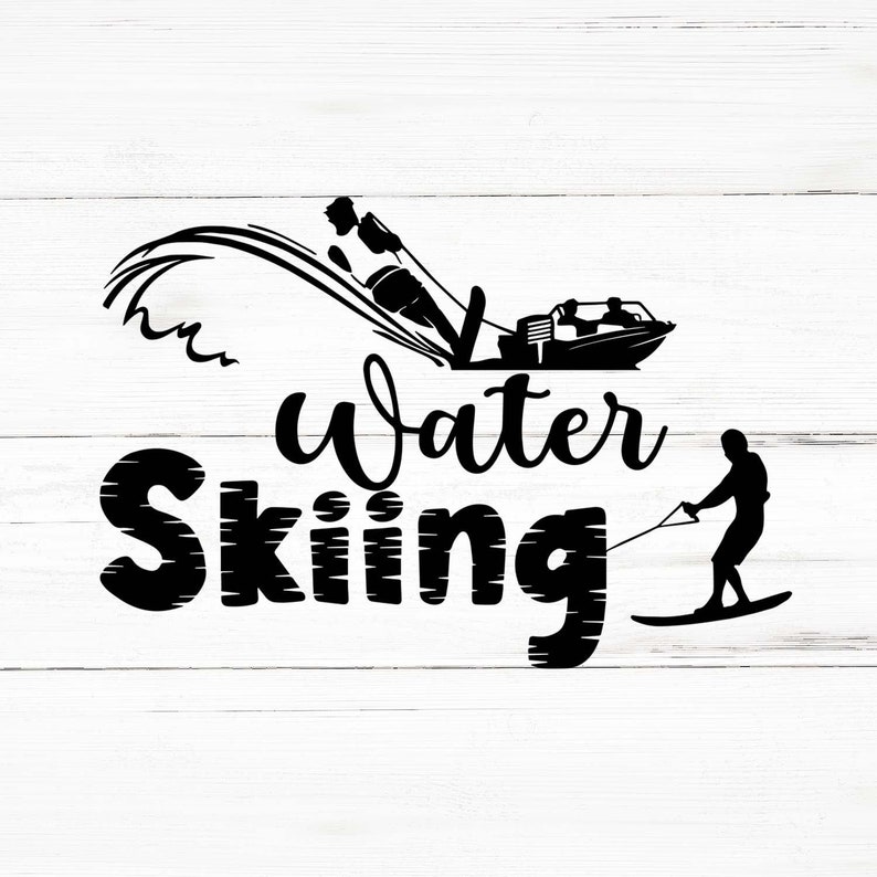 Water Skiing Svg Water Skiing Png Water Skiing Bundle Water Etsy