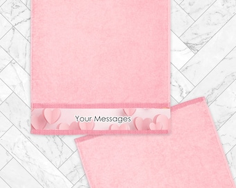 Personalized Custom Hand Towel – 2 Pack 16x32 inch