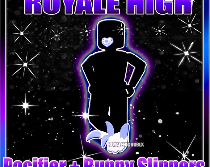 Roblox Royale High Pacifier Bunny Slippers 2 Pieces READ DESCRIPTION Etsy