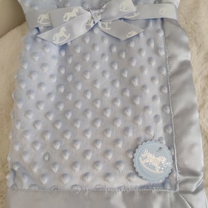 Blau/weiß/rosa Hasen-Schmusetuch/Roségold/Gelb/Grün bestickt und/oder personalisierte karierte Stickerei-Baby-Geschenk-Schmusedecke-Kaninchen-Schmusedecke/Bär Plaid Bleu Lavande