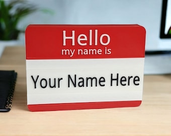 Teachers Large Custom Name Badge Sign