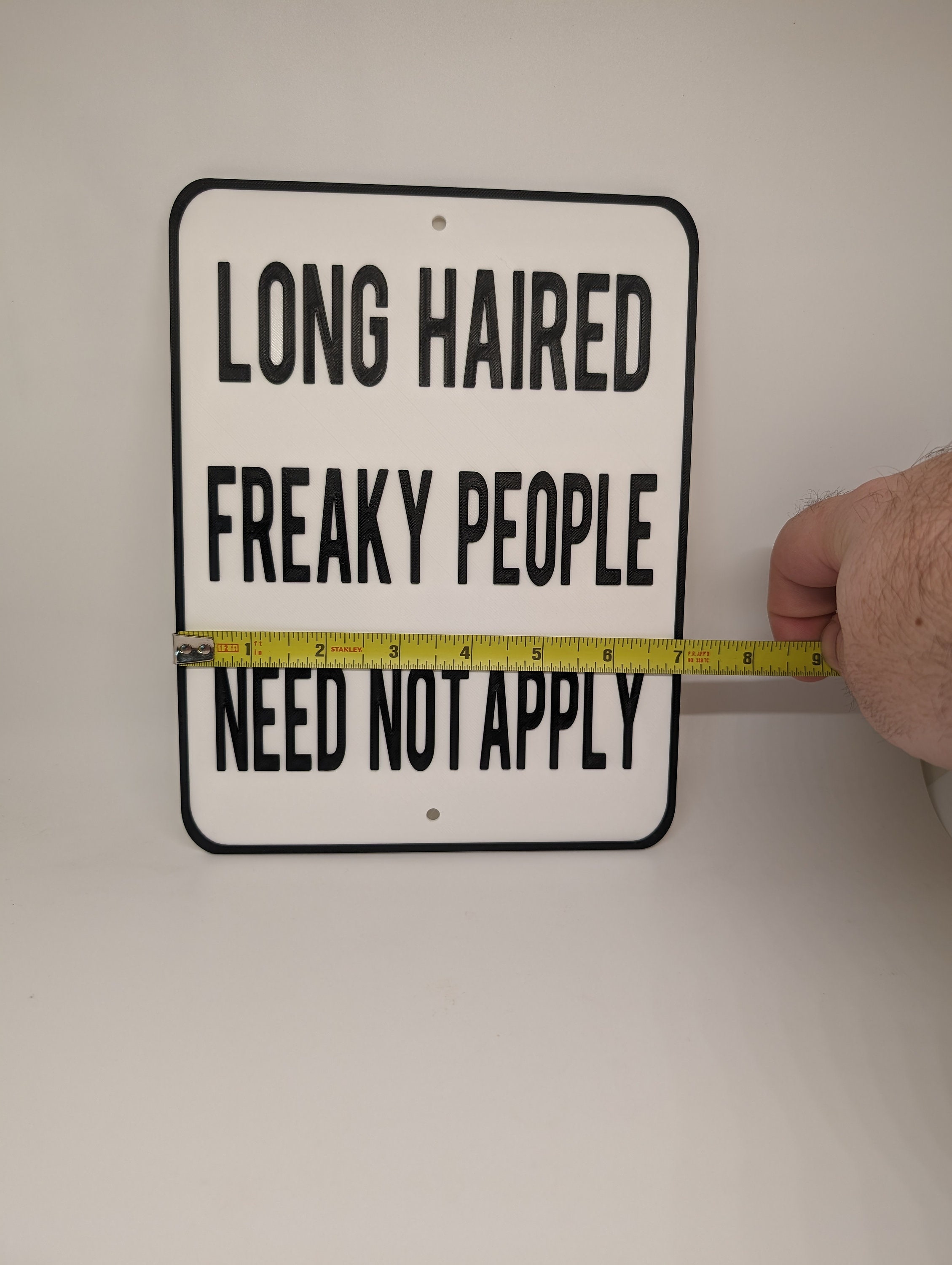 Insegna Vintage In Metallo 'Freaky People Need Not Apply' - 20x30 Cm - 4
