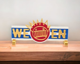 Boognish Belt Desk Sign - Chocolate & Cheese