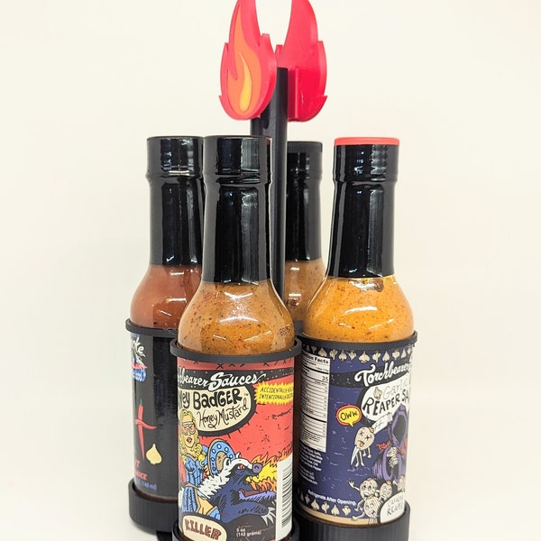 Hot Sauce Rack Etsy