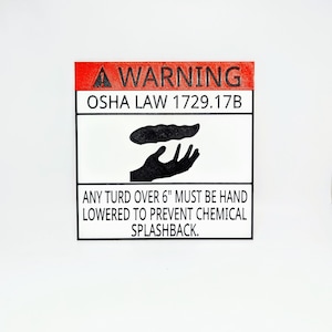 Funny OSHA Turd Sign