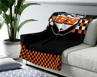 Feelyou 3D Dirt Bike Throw Blanket Boys Teens Motorcycle Rider Print Fleece Blankets Youth Racing Extreme Sport Blanket Scooter Sherpa Blanket for Couch Bed Sofa Fuzzy Blanket Throw 50x60