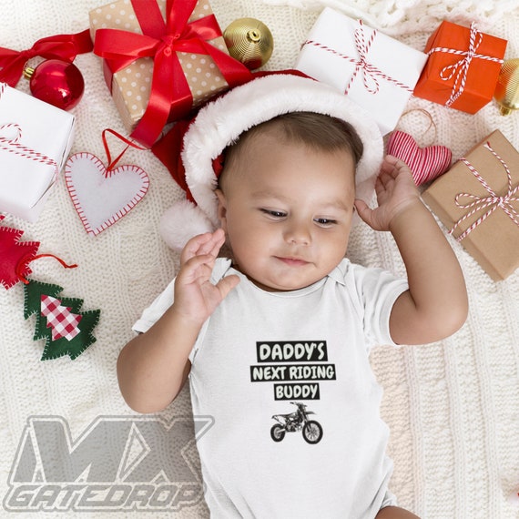 Motocross Baby Bodysuit Daddys Next Riding Buddy Dirt Bike