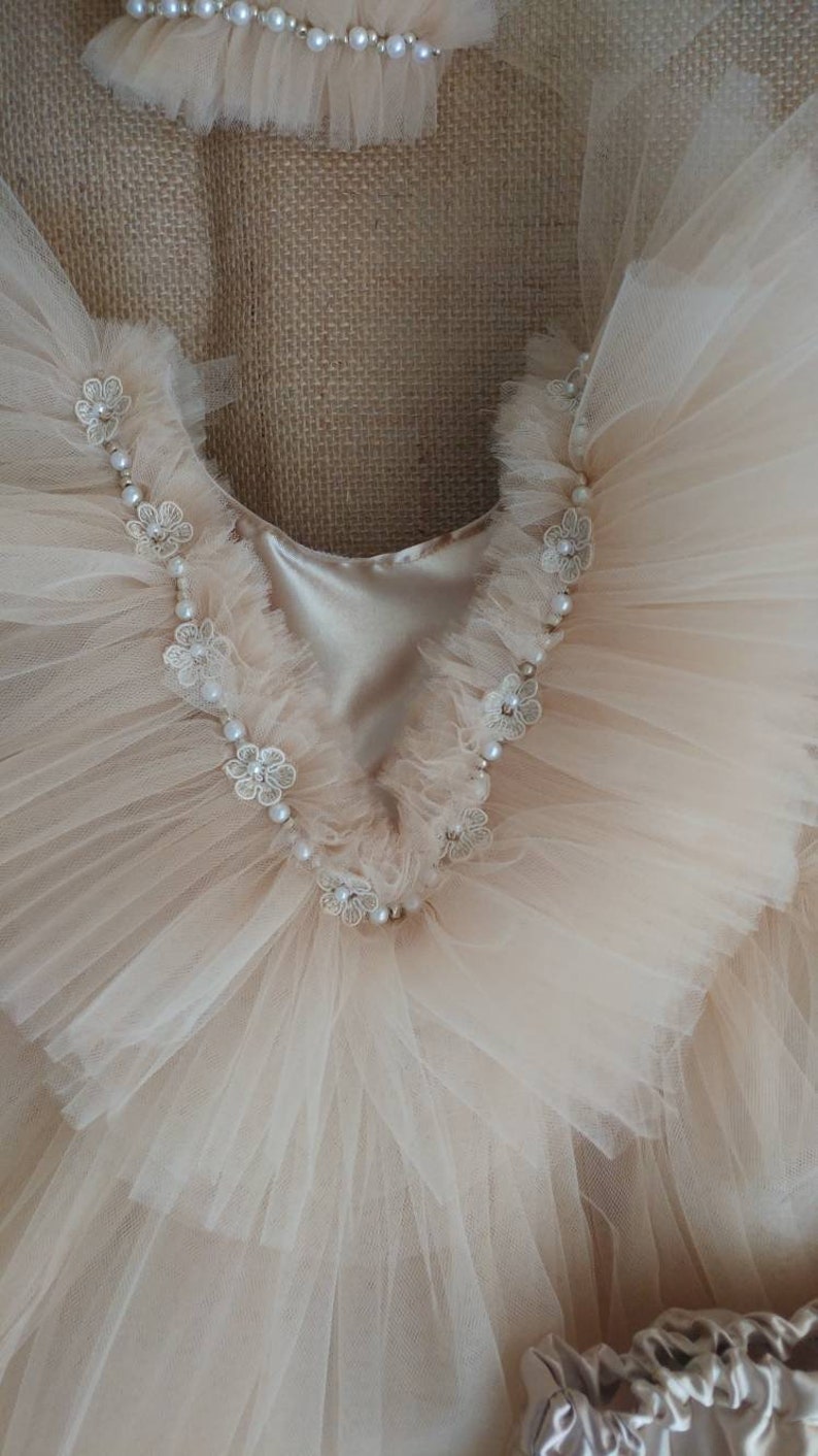 Baby Tulle Dress Baby Shower Gift 3 Pieces Dress Diper Etsy