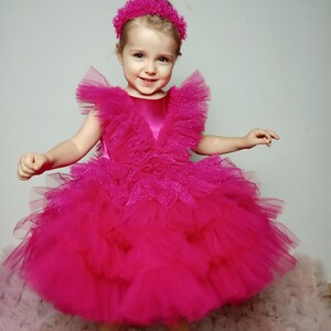 Fuschia Baby Dress Etsy