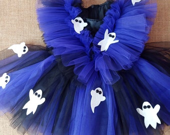 Handmade Halloween Baby and Toddler Dress, Halloween Outfit, Halloween Costume, Tulle Birthday Dress, Tulle Photoshoot Dress