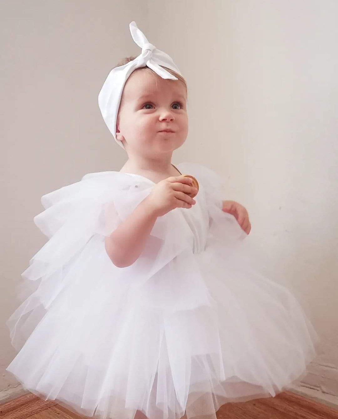 Preemie white deals dress