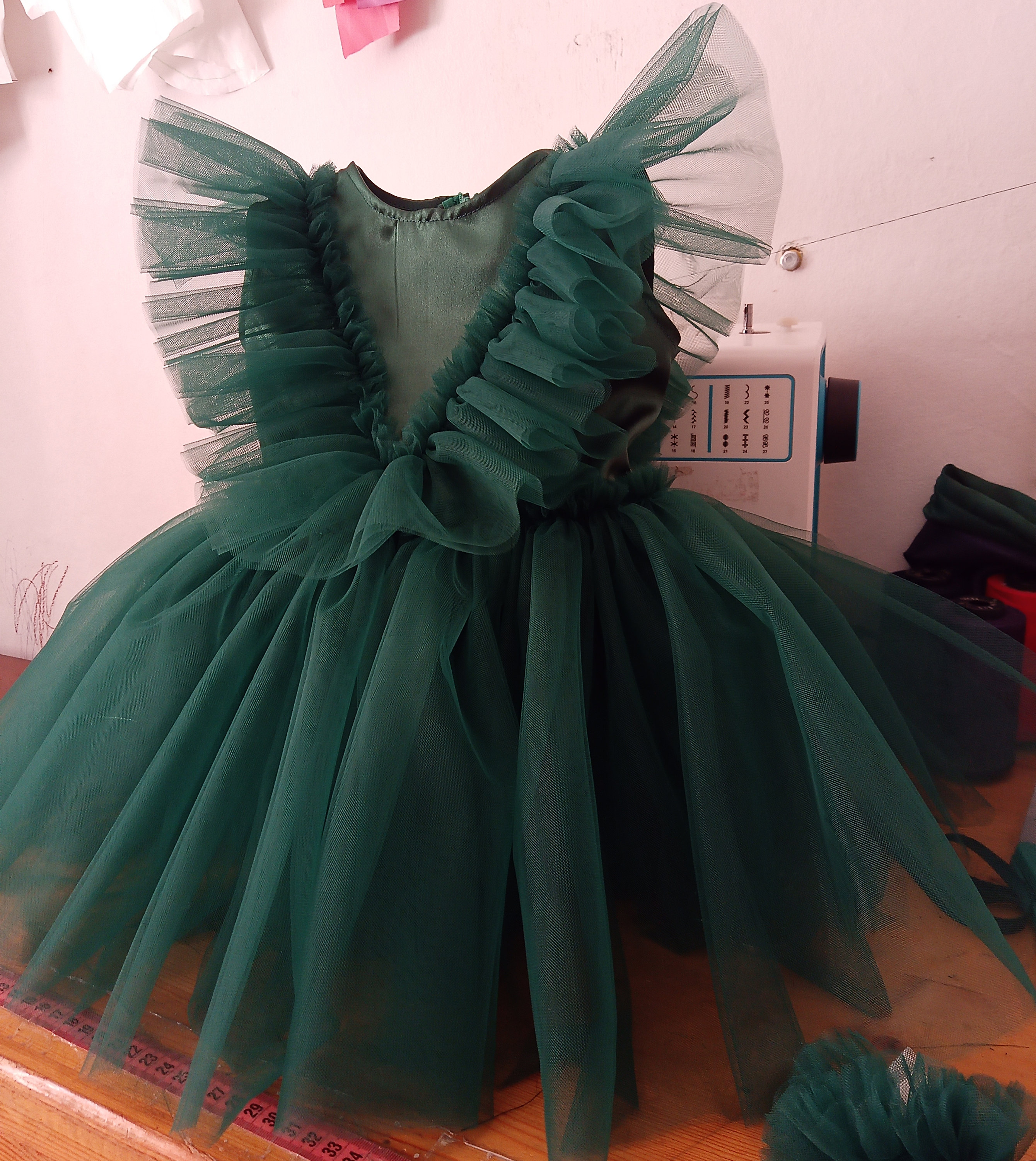 emerald green dress 3-6 months Infant Emerald Green Dress