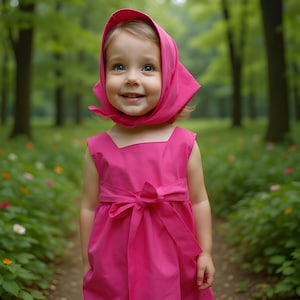 Masha dress. masha and the bear theme. for special occasion. Baby girl Masha dress. 1st Birthday dress. Masha costume.