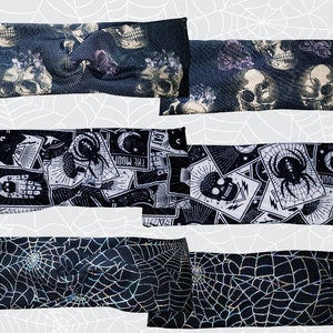 Spooky Stretch Headbands / Horror Headband / Halloween Headband/ Hair wrap / Head Wrap / Hair Accessorie