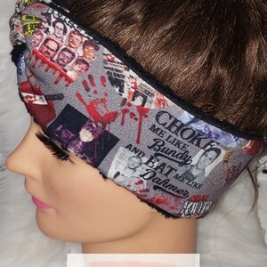 True crime headband / True crime / True crime junkie/ Sherpa headband/ Head wrap / Ear warmer / Hair accessorie