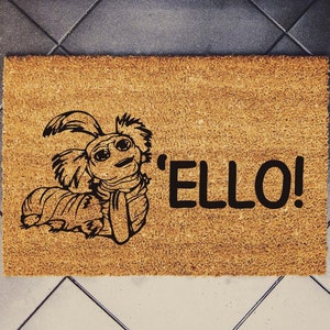 Labyrinth Film Worm ELLO Cup of Tea Quote Doormat - Fandom Funny Gift new home gift