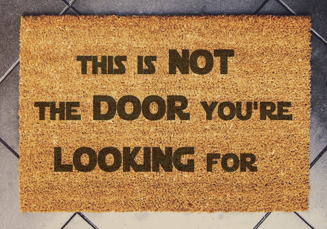 This is Not the Door Doormat Doormat Funny Doormat Birthday Etsy
