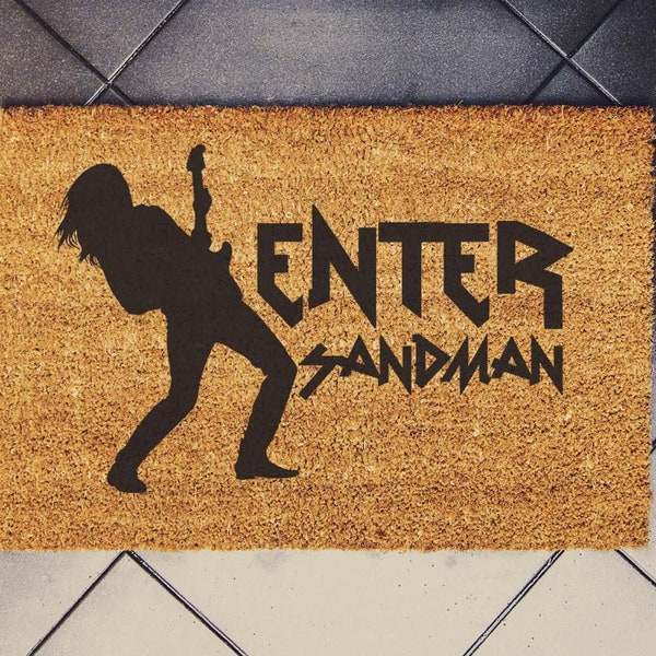Enter Sandman - Metallica Türmatte 60cm x 40cm Willkommensmatte