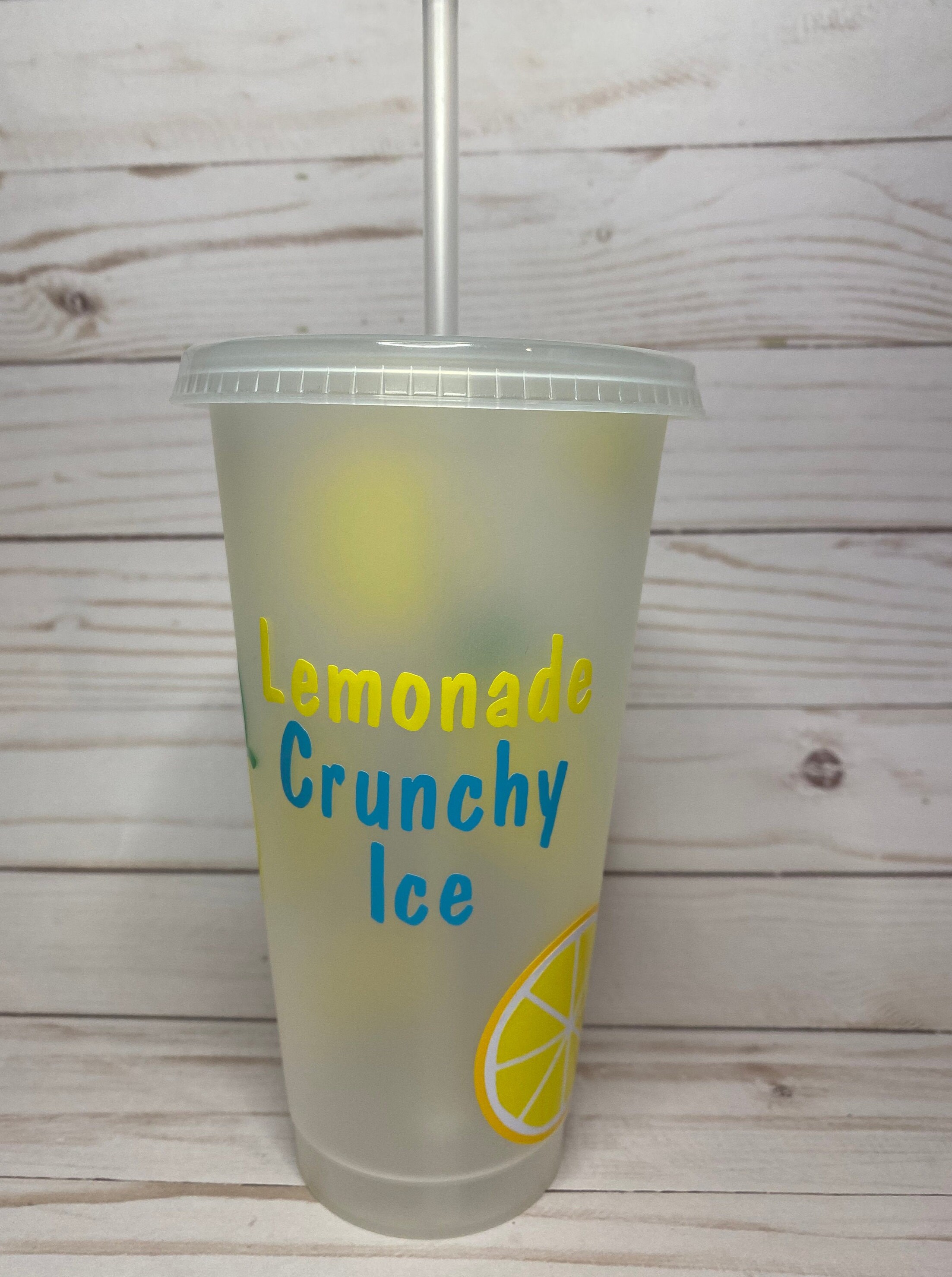 Lemon Cup Vinyl Cold Cup - Etsy