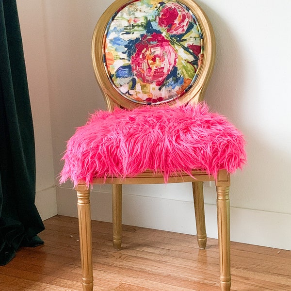 SOLD Dolly Faux Fur Chair