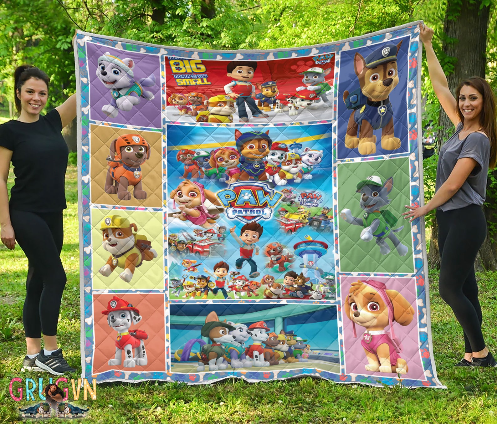Disney Paw Patrol Quilt blanket quilt custom Premium Quilt Etsy